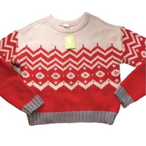 Crazy 8 | Knit Holiday Sweater New Size Large Kids Ugly Christmas Sweater